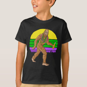 Camiseta Mardi Gras Colas De Pie Grande Y Cerveza Sasquatch