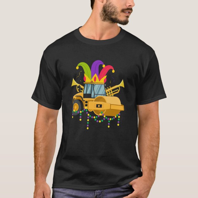 Camiseta Mardi Gras Construction Celebrations Fat Tuesday P (Anverso)