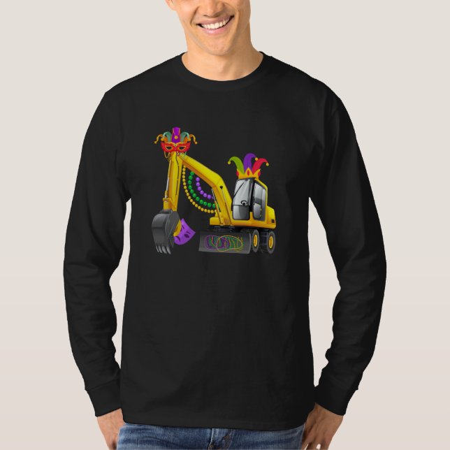 Camiseta Mardi Gras Construction Celebrations Fat Tuesday P (Anverso)