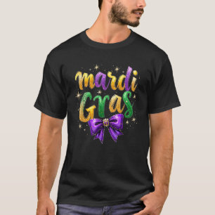 Camiseta Mardi Gras Coquette Bow New Orleans