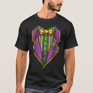 Camiseta Mardi Gras Costume Mardi Gras Tuxedo Costume Funny