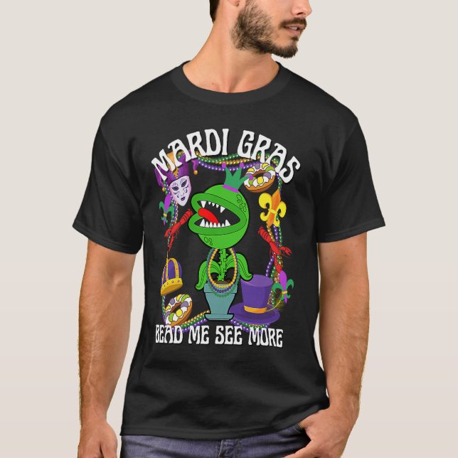 Camiseta Mardi Gras Crawfish Crawdad Feed Me Beads Jester H (Anverso)