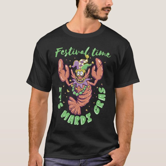 CAMISETA MARDI GRAS CRAWFISH NEW ORLEANS 2023 FESTIVAL  1 (Anverso)
