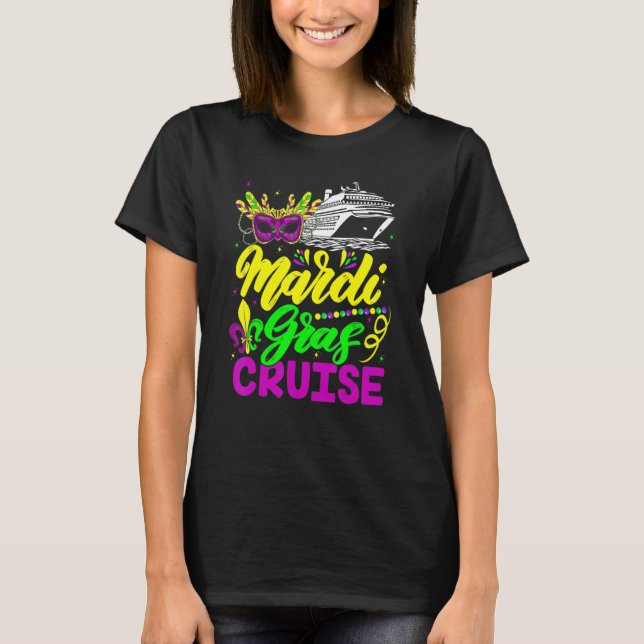 Camiseta Mardi Gras Cruise Carnivals Party Matching Group F (Anverso)