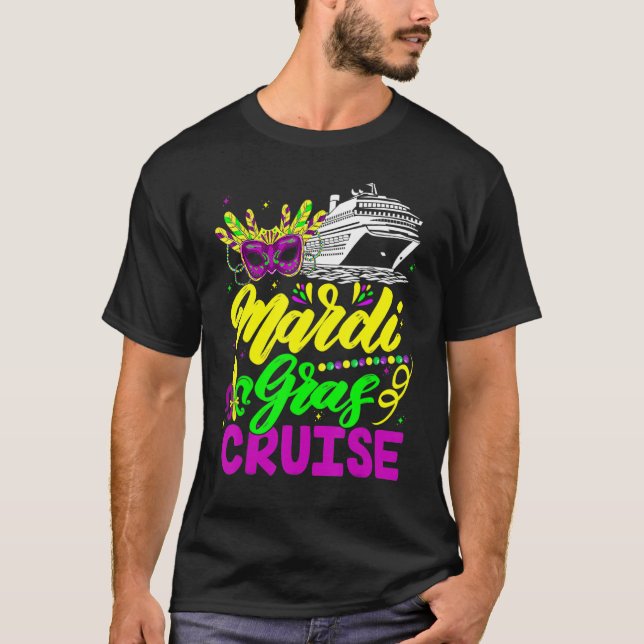 Camiseta Mardi Gras Cruise Carnivals Party Matching Group F (Anverso)