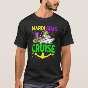 Camiseta Mardi Gras Cruise Costuise Cruising Mask Cruise Sh