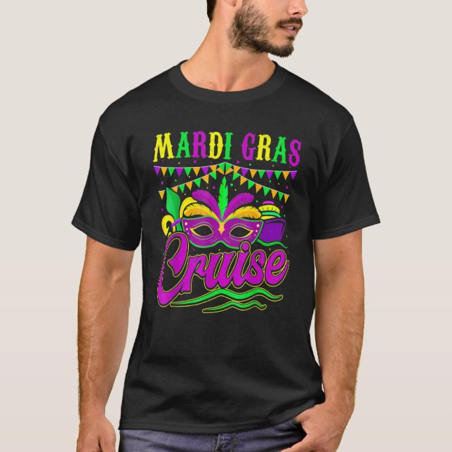 Camiseta Mardi Gras Cruise Cruising New Orleans Party Costu (Anverso)