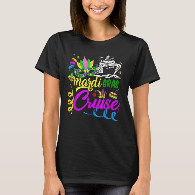 Camiseta Mardi Gras Cruise Cruising New Orleans Party Costu (Anverso)