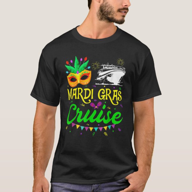 Camiseta Mardi Gras Cruise Cruising New Orleans Party Costu (Anverso)