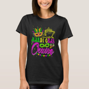 Camiseta Mardi Gras Cruise Funny Cruise Mask Cruise Ship