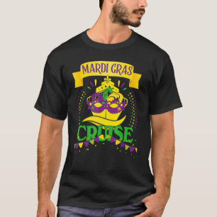 Camiseta Mardi Gras Cruise Mask Cruise Ship Bebidas