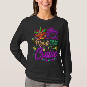 Camiseta Mardi Gras Cruise Mask Cruise Ship Fiesta