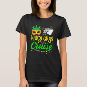 Camiseta Mardi Gras Cruise Mask Cruise Ship Fiesta