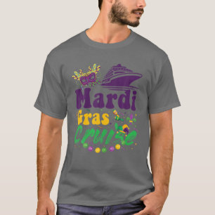 Camiseta Mardi Gras Cruise Mask Cruise Ship Fiesta