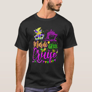 Camiseta Mardi Gras Cruise Mask Cruise Ship Fiesta