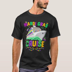 Camiseta Mardi Gras Cruise Mask Cruise Ship Fiesta