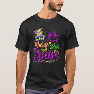 Camiseta Mardi Gras Cruise Mask Cruise Ship Fiesta