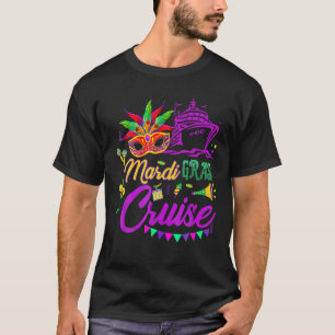 Camiseta Mardi Gras Cruise Mask Cruise Ship Fiesta