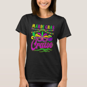 Camiseta Mardi Gras Cruise Mask Cruise Ship Fiesta