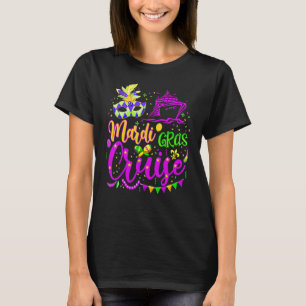 Camiseta Mardi Gras Cruise Mask Cruise Ship Fiesta