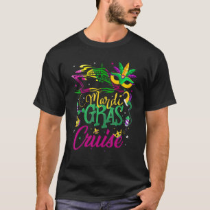 Camiseta Mardi Gras Cruise Mask Cruise Ship Fiesta