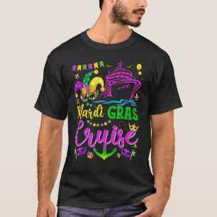 Camiseta Mardi Gras Cruise Mask Cruise Ship Fiesta