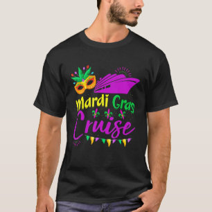 Camiseta Mardi Gras Cruise Mask Cruise Ship Fiesta