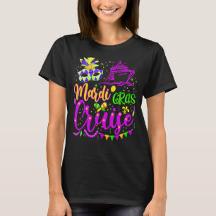 Camiseta Mardi Gras Cruise Mask Cruise Ship Fiesta