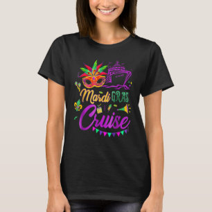 Camiseta Mardi Gras Cruise Mask Cruise Ship Fiesta