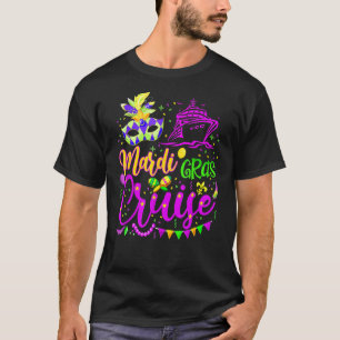 Camiseta Mardi Gras Cruise Mask Cruise Ship Fiesta