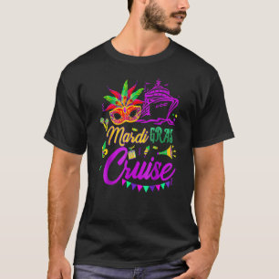 Camiseta Mardi Gras Cruise Mask Cruise Ship Fiesta