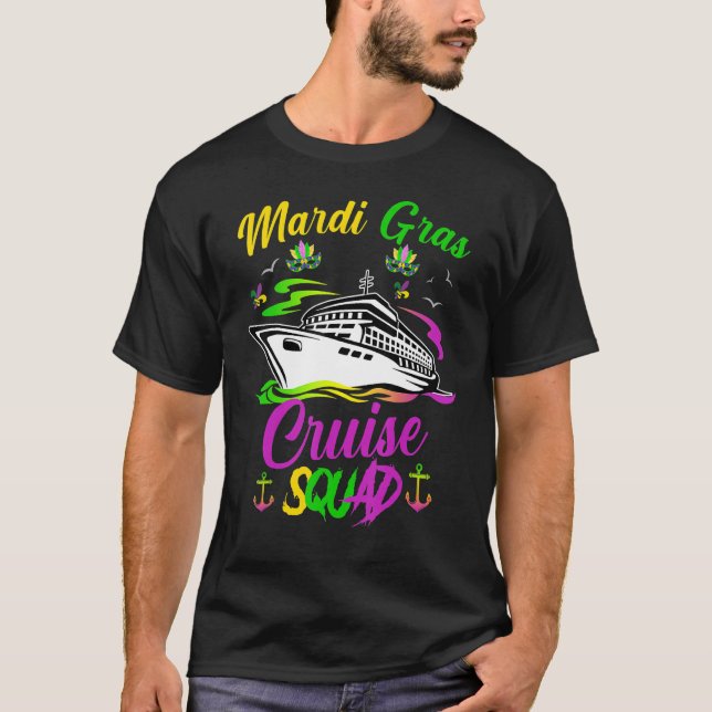 Camiseta Mardi Gras Cruise Squad 2023 Matching Group (Anverso)