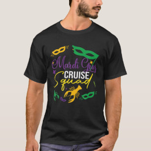 Camiseta Mardi Gras Cruise Squad Carnival Costume Matching