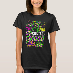 Camiseta Mardi Gras Cruise Squad Cruise Mask Cruise Ship