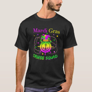 Camiseta Mardi Gras Cruise Squad Funny Mask Cruise Ship Par