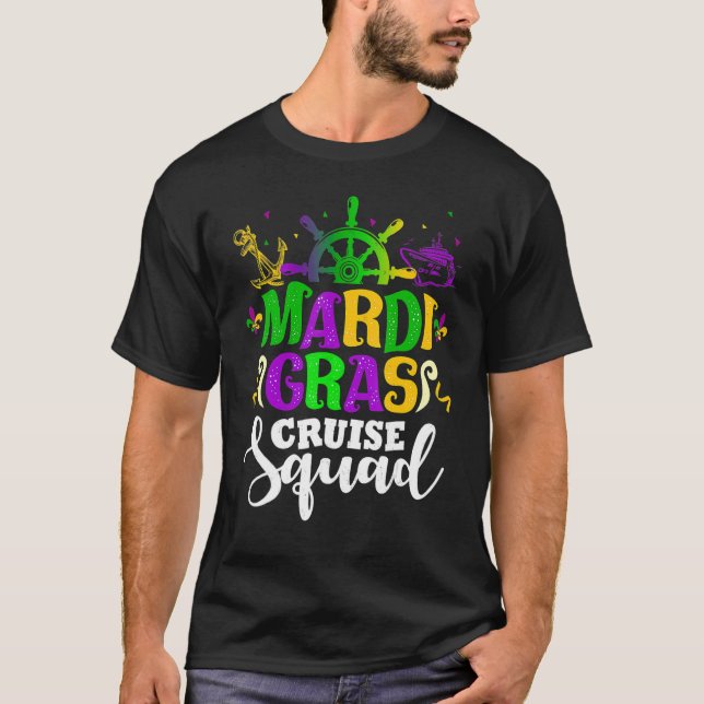 Camiseta Mardi Gras Cruise Squad Funny Matching Group Famil (Anverso)