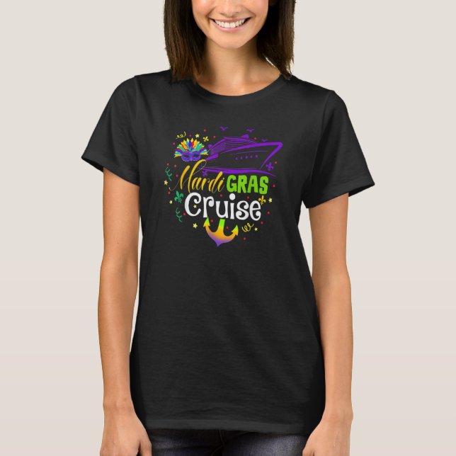 Camiseta Mardi Gras Cruise Squad Funny Matching Group Famil (Anverso)