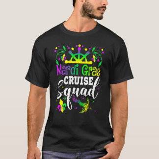 Camiseta Mardi Gras Cruise Squad Matching Family Group Funn