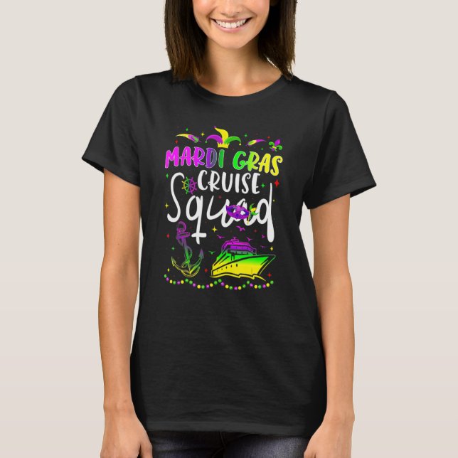 Camiseta Mardi Gras Cruise Squad Mating Group New Orleans (Anverso)