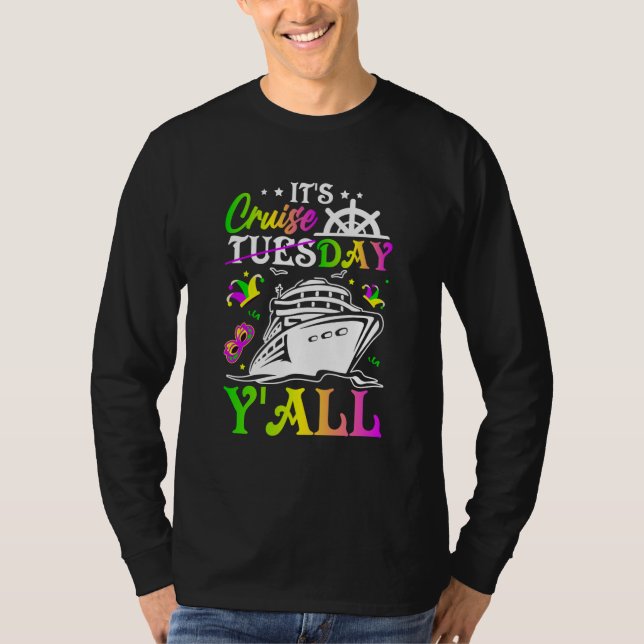 Camiseta Mardi Gras Cruiseday Y'all celebrations parade par (Anverso)