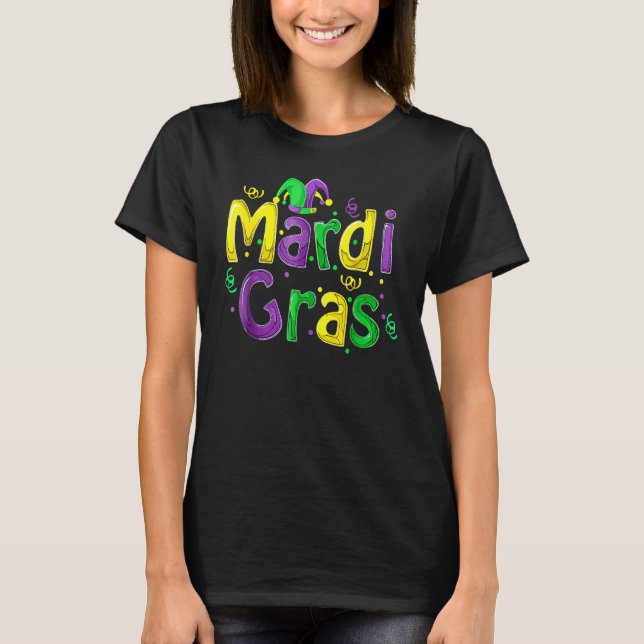 Camiseta Mardi Gras Cute Carnival Fat Tuesday Funny (Anverso)