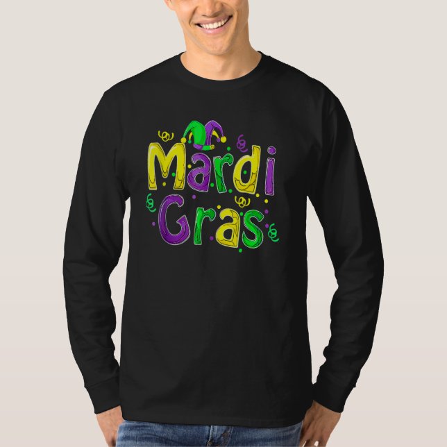 Camiseta Mardi Gras Cute Carnival Fat Tuesday Funny_1 (Anverso)
