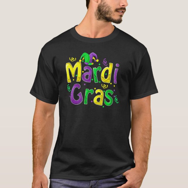 Camiseta Mardi Gras Cute Carnival Fat Tuesday Funny_5 (Anverso)