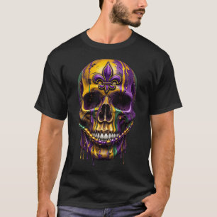 Camiseta Mardi Gras Disstume Carnaval de cráneo de azúcar H