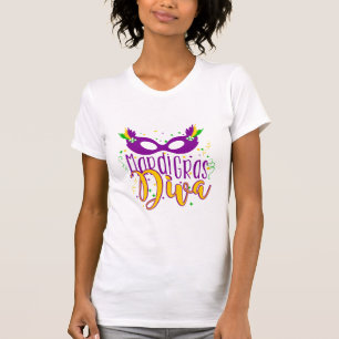 Camiseta Mardi Gras Diva