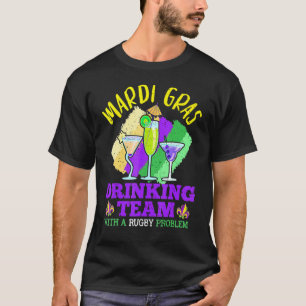 Camiseta Mardi Gras Drinking Team, Drunk Carnival Parade Co