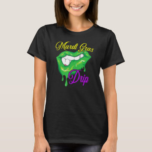 Camiseta Mardi Gras Drip Shenanigan New Orleans Louisiana