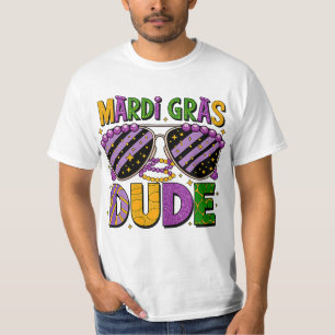 Camiseta Mardi Gras Dude – divertida fiesta de Car