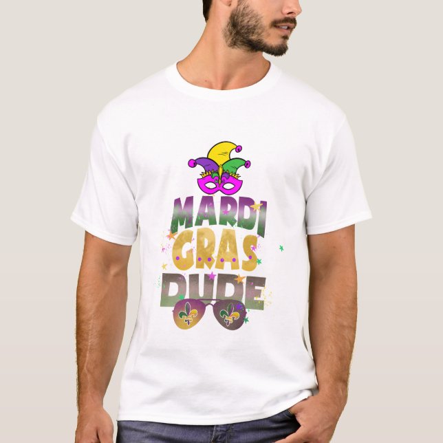 Camiseta Mardi Gras Dude T-Shirt (Anverso)