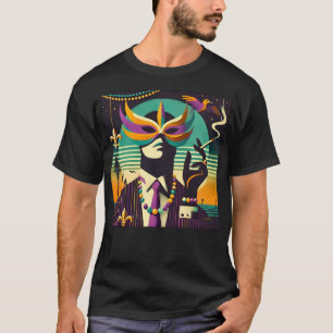 Camiseta Mardi Gras El hombre fumador